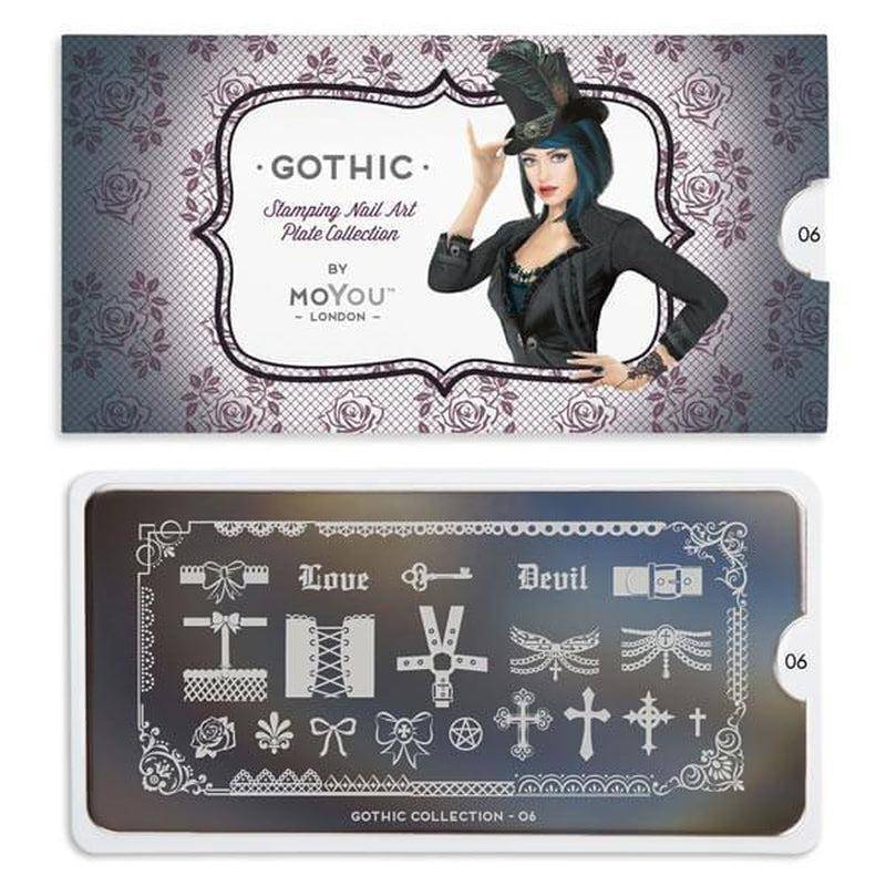 Gothic 06 ✦ Nail Stamping Plate - MoYou London