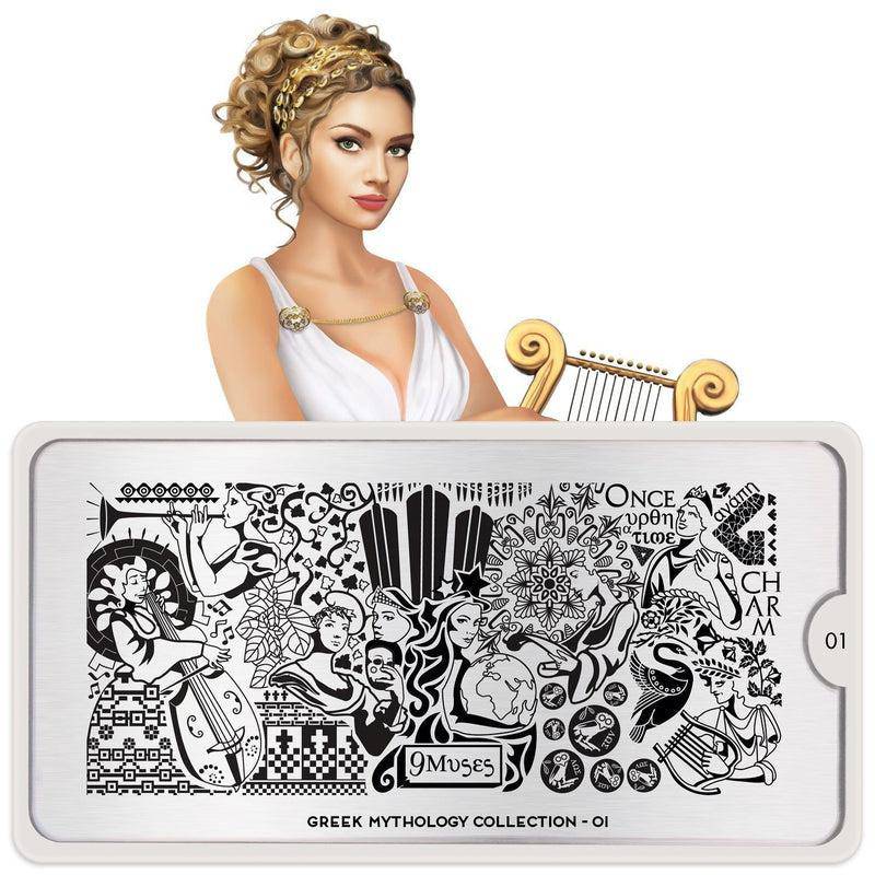 Greek Mythology 01 ✦ Nail Stamping Plate - MoYou London