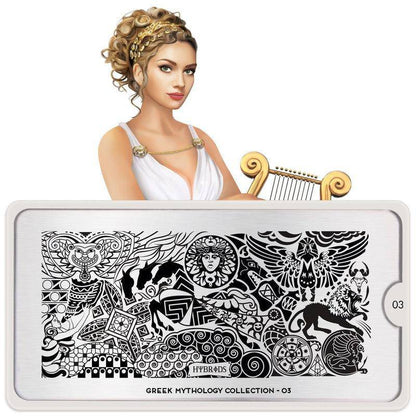 Greek Mythology 03 ✦ Nail Stamping Plate - MoYou London