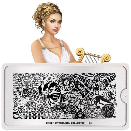 Greek Mythology 03 ✦ Nail Stamping Plate - MoYou London