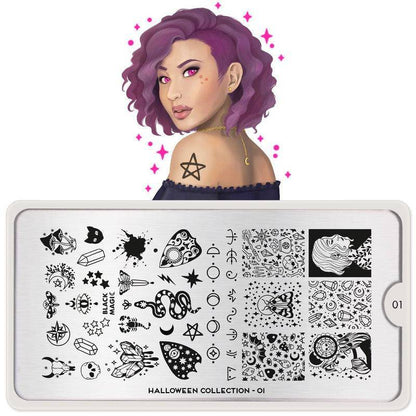 Halloween 01 ✦ Nail Stamping Plate - MoYou London