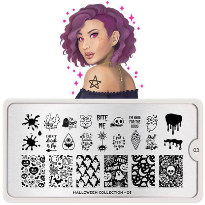 Halloween 03 ✦ Nail Stamping Plate - MoYou London
