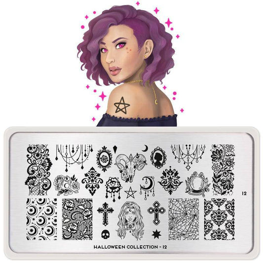Halloween 12 ✦ Nail Stamping Plate - MoYou London