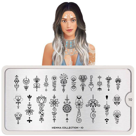 Henna 10 ✦ Nail Stamping Plate - MoYou London