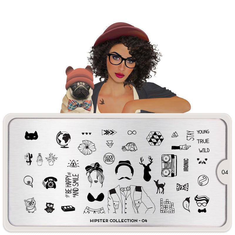 Hipster 04 ✦ Nail Stamping Plate - MoYou London