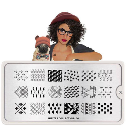 Hipster 08 ✦ Nail Stamping Plate - MoYou London