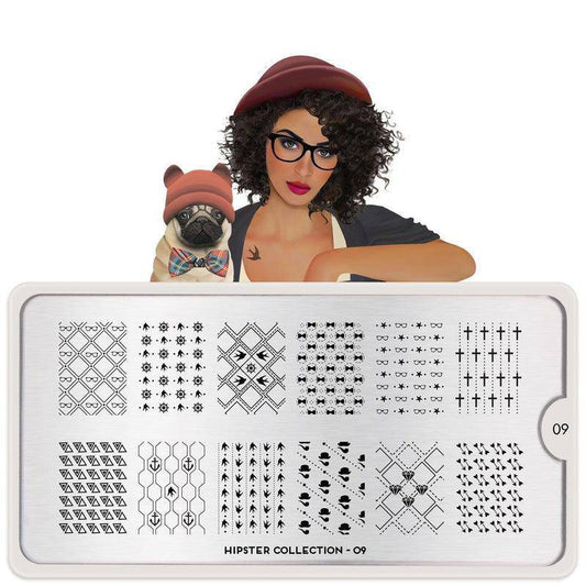 Hipster 09 ✦ Nail Stamping Plate - MoYou London