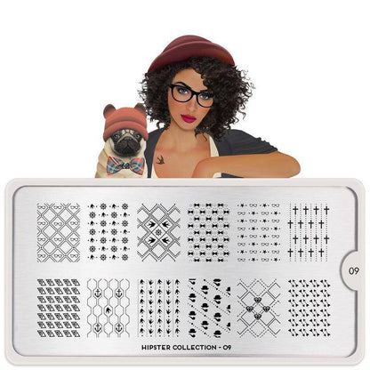 Hipster 09 ✦ Nail Stamping Plate - MoYou London