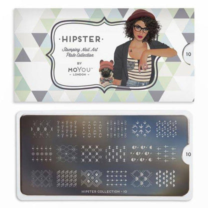 Hipster 10 ✦ Nail Stamping Plate - MoYou London