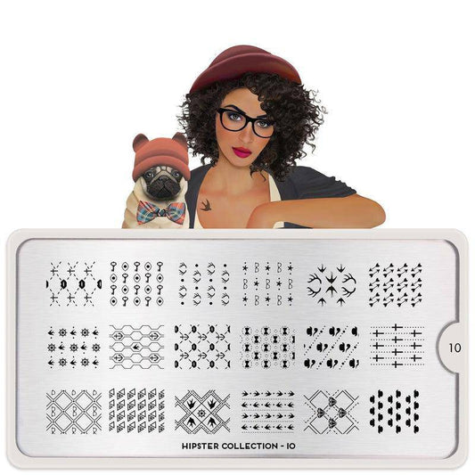 Hipster 10 ✦ Nail Stamping Plate - MoYou London