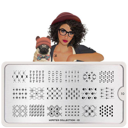 Hipster 10 ✦ Nail Stamping Plate - MoYou London