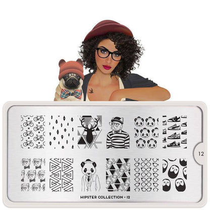 Hipster 12 ✦ Nail Stamping Plate - MoYou London