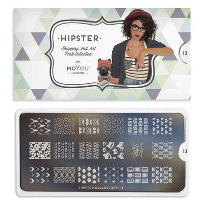Hipster 13 ✦ Nail Stamping Plate - MoYou London