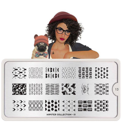 Hipster 13 ✦ Nail Stamping Plate - MoYou London