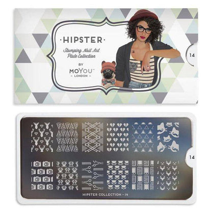 Hipster 14 ✦ Nail Stamping Plate - MoYou London