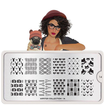 Hipster 14 ✦ Nail Stamping Plate - MoYou London