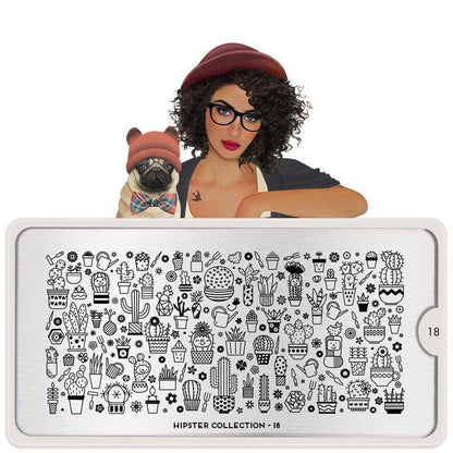 Hipster 18 ✦ Nail Stamping Plate - MoYou London