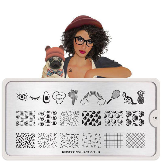 Hipster 19 ✦ Nail Stamping Plate - MoYou London