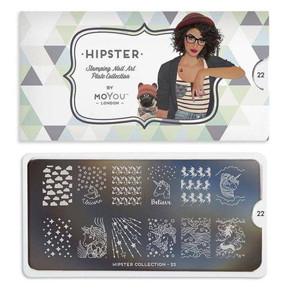 Hipster 22 ✦ Nail Stamping Plate - MoYou London