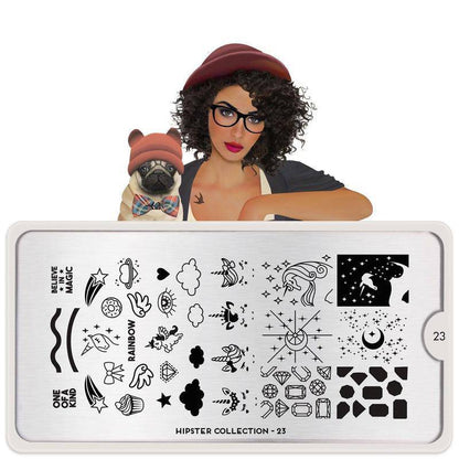 Hipster 23 ✦ Nail Stamping Plate - MoYou London