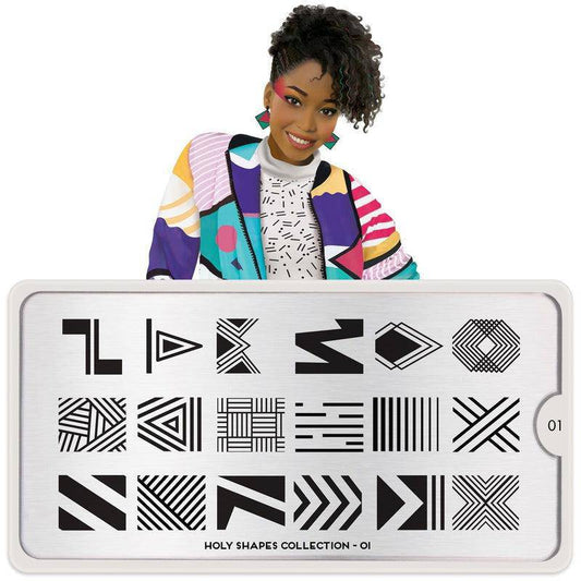 Holy Shapes 01 ✦ Nail Stamping Plates - MoYou London