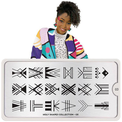 Holy Shapes 03 ✦ Nail Stamping Plates - MoYou London