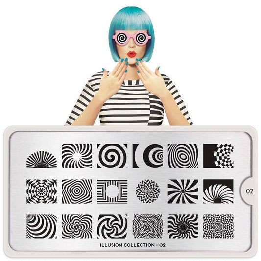 Illusion 02 ✦ Nail Stamping Plate - MoYou London