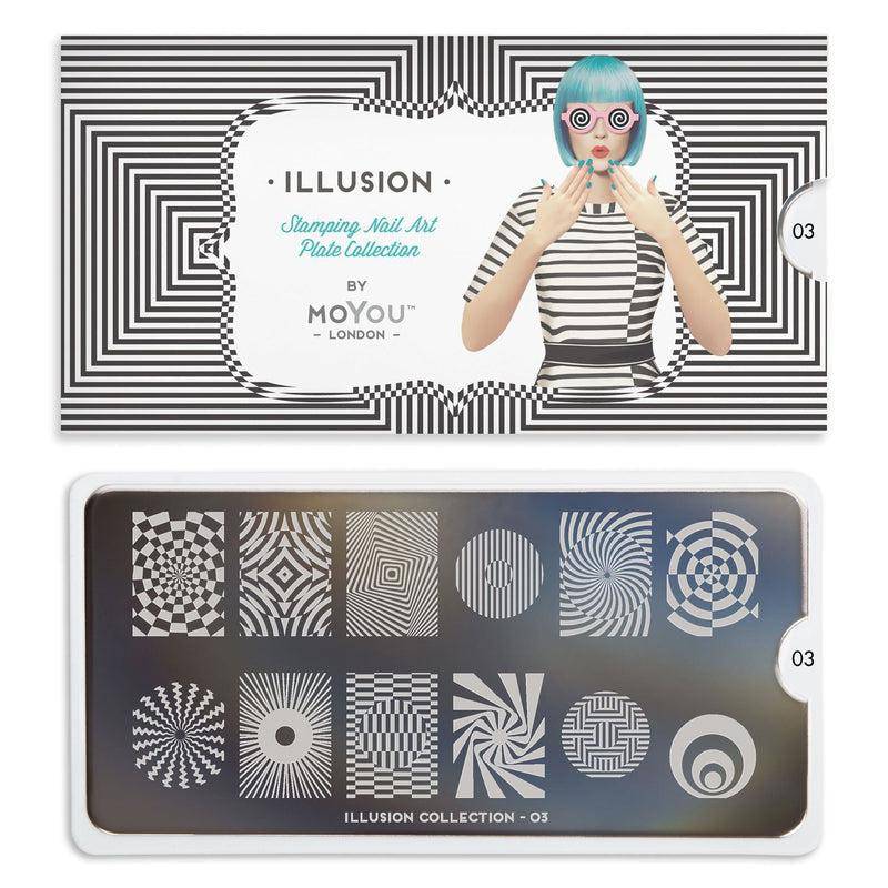 Illusion 03 ✦ Nail Stamping Plate - MoYou London