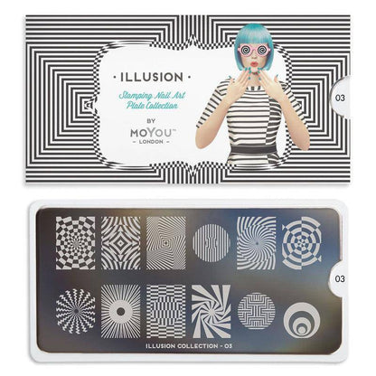 Illusion 03 ✦ Nail Stamping Plate - MoYou London