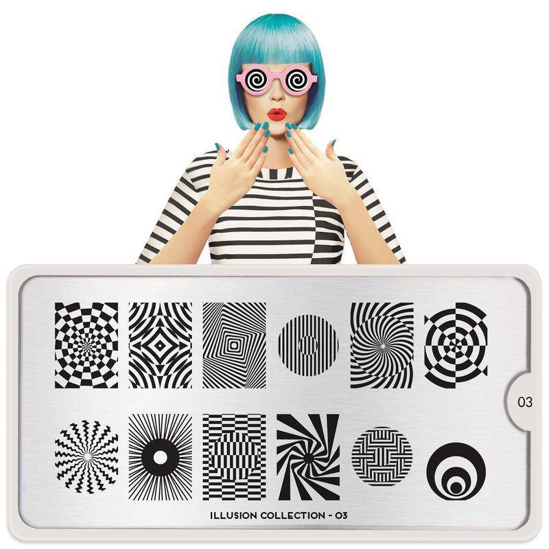 Illusion 03 ✦ Nail Stamping Plate - MoYou London