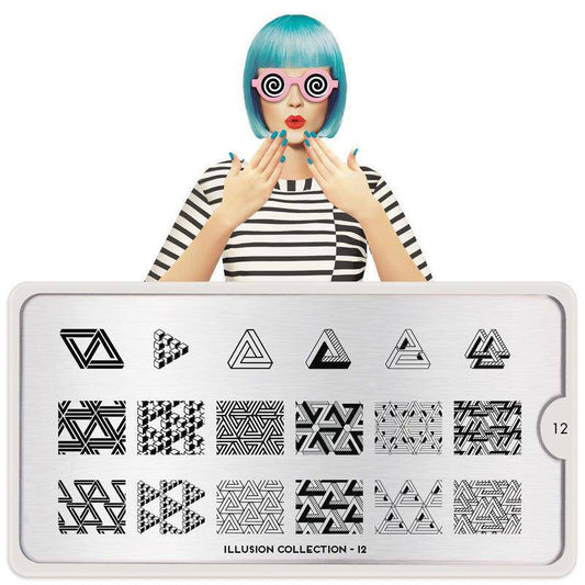 Illusion 12 ✦ Nail Stamping Plate - MoYou London
