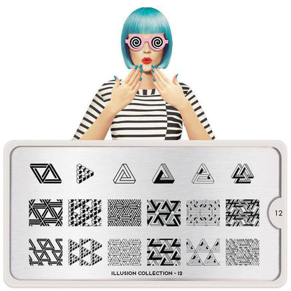 Illusion 12 ✦ Nail Stamping Plate - MoYou London