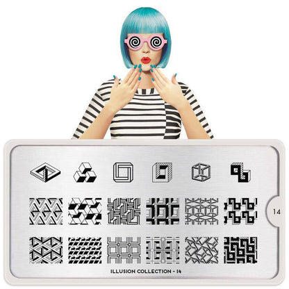 Illusion 14 ✦ Nail Stamping Plate - MoYou London