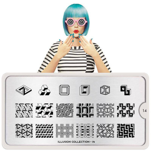 Illusion 14 Nail Stamping Plate — MoYou London