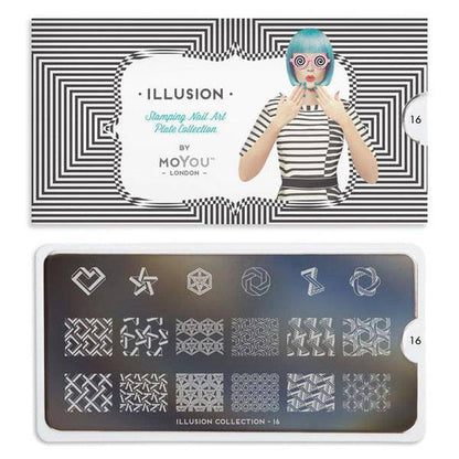 Illusion 16 ✦ Nail Stamping Plate - MoYou London