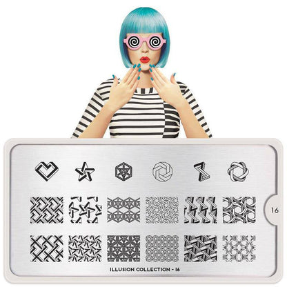 Illusion 16 ✦ Nail Stamping Plate - MoYou London