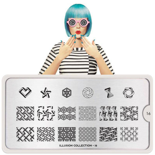 Illusion 16 ✦ Nail Stamping Plate - MoYou London