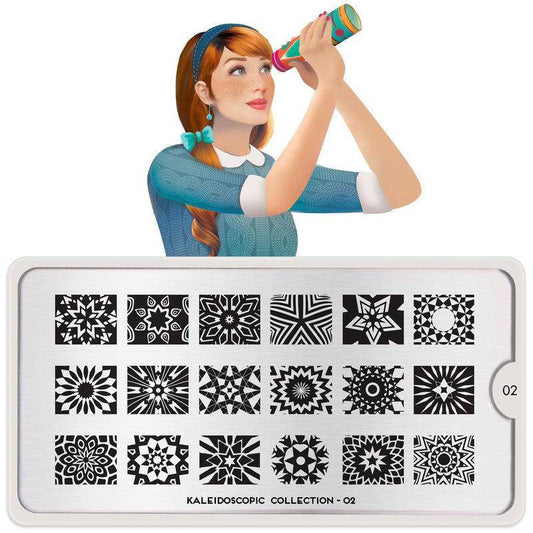 Kaleidoscope 02 ✦ Nail Stamping Plate - MoYou London