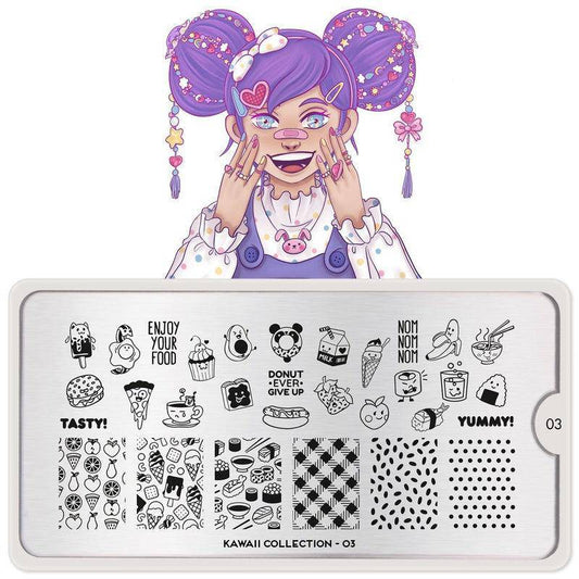 Kawaii 03 ✦ Nail Stamping Plate - MoYou London