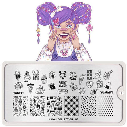 Kawaii 03 ✦ Nail Stamping Plate - MoYou London