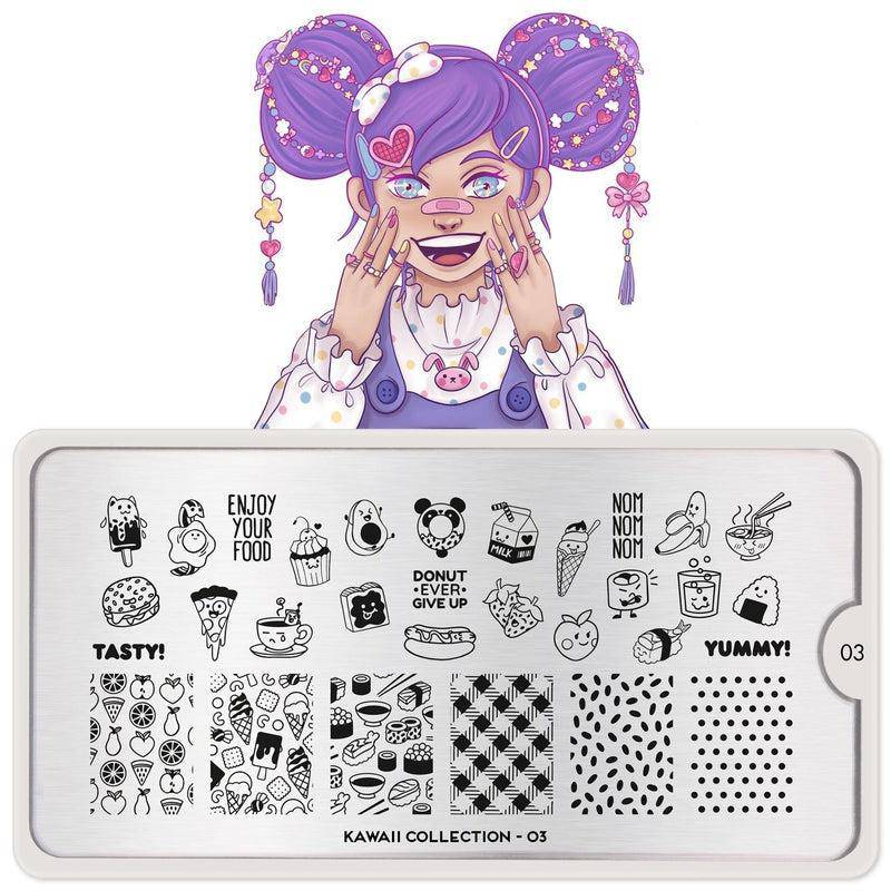 Kawaii 03 ✦ Nail Stamping Plate