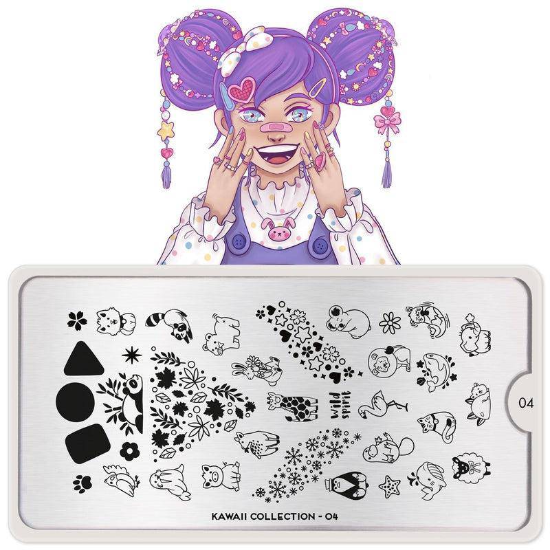 Kawaii 04 ✦ Nail Stamping Plate - MoYou London
