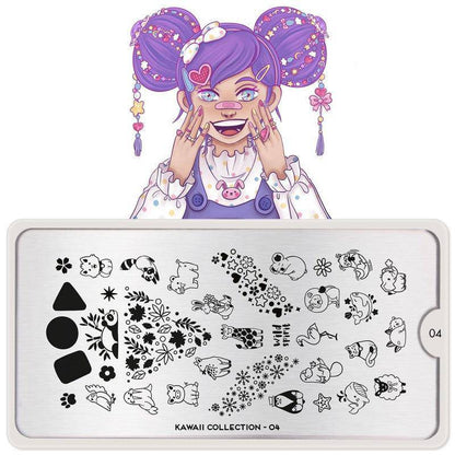 Kawaii 04 ✦ Nail Stamping Plate - MoYou London