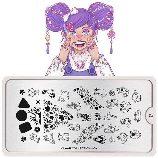 Kawaii 04 ✦ Nail Stamping Plate - MoYou London