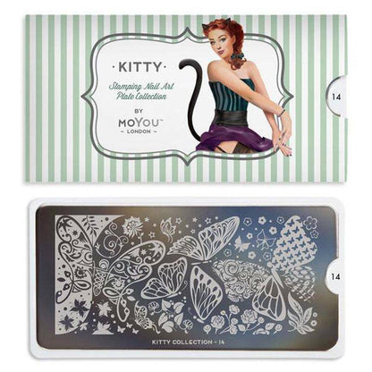 Kitty 14 ✦ Nail Stamping Plate - MoYou London