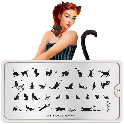 Kitty 15 ✦ Nail Stamping Plate - MoYou London