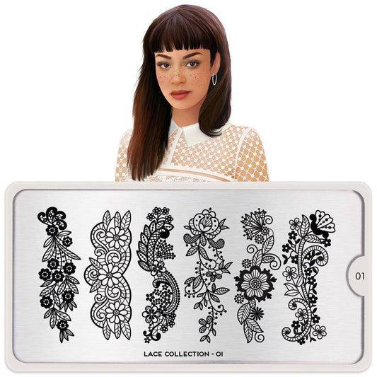 Lace 01 ✦ Nail Stamping Plate - MoYou London