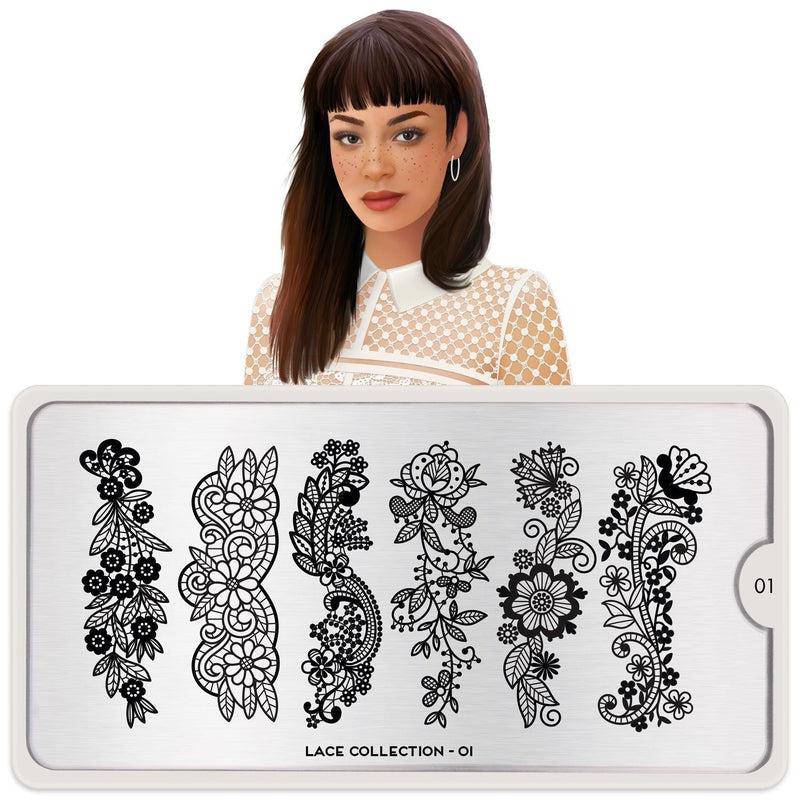 Lace 01 ✦ Nail Stamping Plate