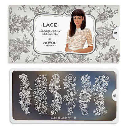 Lace 01 ✦ Nail Stamping Plate - MoYou London