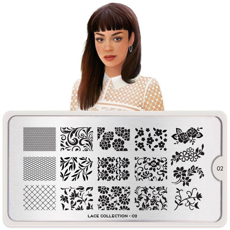 Lace 02 ✦ Nail Stamping Plate
